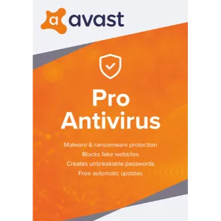 Avast Pro Antivirus 1 Device 1 Year Avast Key GLOBAL