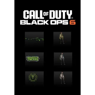 Call of Duty: Black Ops 6 - Exclusive Monster Energy Full Set Bundle + Pack 10 Hours Double XP + 10 Hours Weapon XP