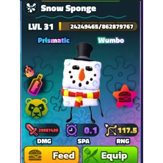 wumbo snow sponge