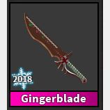 Accessories Gingerblade Knife Mm2 In Game Items Gameflip - roblox murderer mystery 2 all knives robux e gift card
