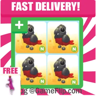 4X Neon Dracula Parrot Luminous