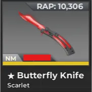 Butterfly Knife Scarlet | Near Mint | 10k rap