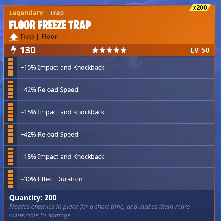 floor freeze trap 200x - fortnite freeze trap perks