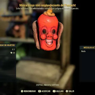 Glowing Red Hot Mask