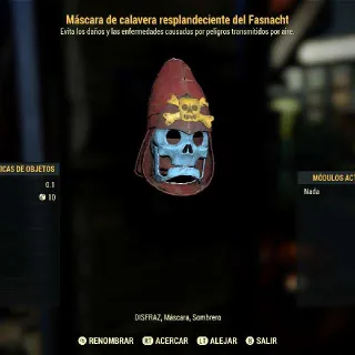 Glowing Mask Skull
