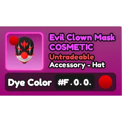 Evil Clown Mask #F.0.0 Clean
