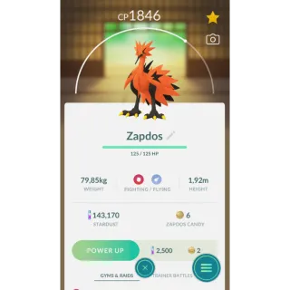 Pokemon Go - Galarian Zapdos mini PTC