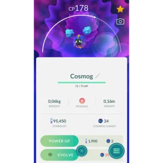 Pokemon Go - Cosmog mini PTC 80k Stardust