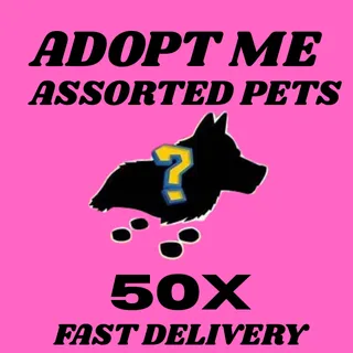  50x Assorted Pets | Adopt Me | Fast Delivery
