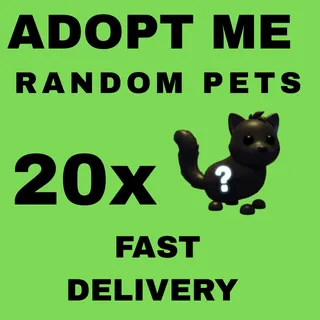 🎀 Adopt Me 20x Random Pets Bundle | Fast Delivery 🐾