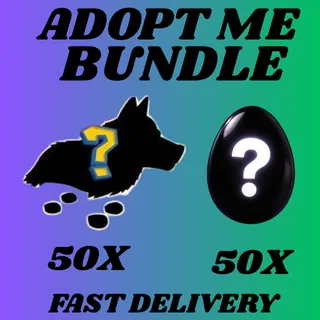 🐾 Adopt Me Bundle: 50x Pets + 50x Eggs 🥚⚡ FAST & SAFE DELIVERY ⚡