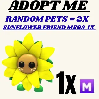 SUNFLOWER FRIEND 1X  Mega -  Adopt Me 2X Random Pets | Instant Delivery | Trusted Seller