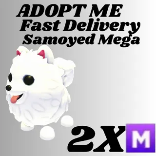 SAMOYED 2X MEGA -& 4X RANDOM PETS  ADOPT ME