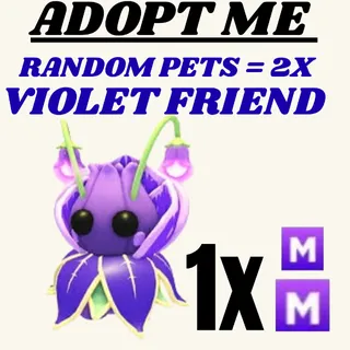 1X Mega Violet Friend | Adopt Me 2X Random Pets | Instant Delivery | Trusted Seller