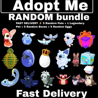 FAST DELIVERY ⚡ 5 Random Pets + 1 Legendary Pet + 5 Random Boxes + 5 Random Eggs & 2X FREE BONOUS PETS 