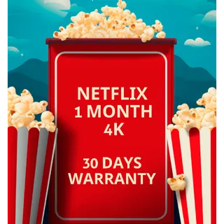 Netflix 1 Month 30 Days Warranty!