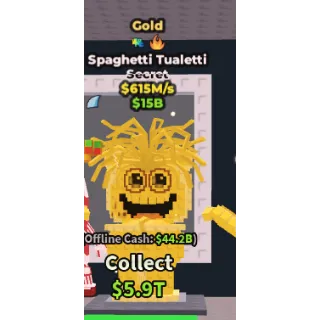Gold Spaghetti Tualetti $615M/s