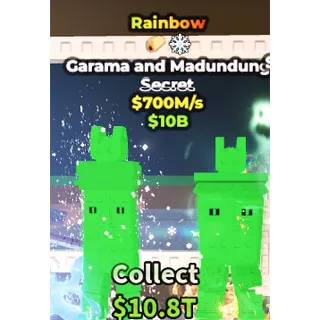 Rainbow Garama and Madundung $700M/s