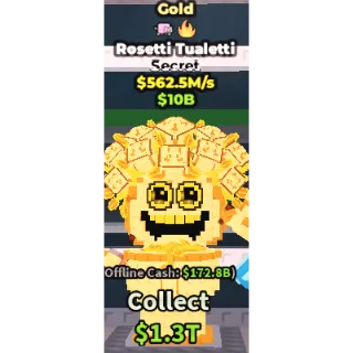 Gold Rosetti Tualetti $562.5M/s