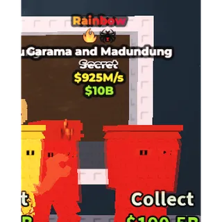 Rainbow Garama and Madundung $925M/s