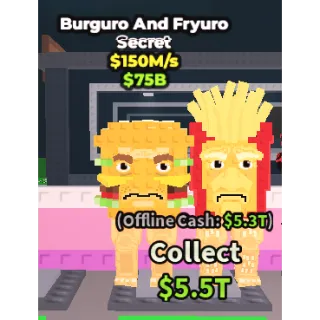 Burguro and Fryuro $150M/s
