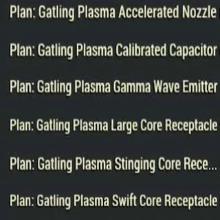 Gatling Plasma Plans