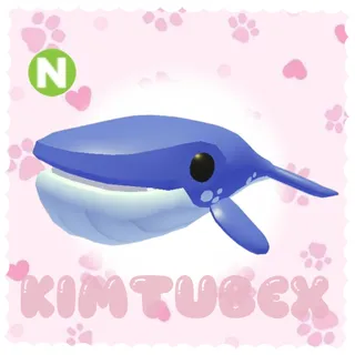 neon blue whale