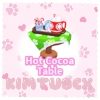 Hot cocoa table