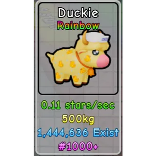 rainbow duckie - hatch a cow