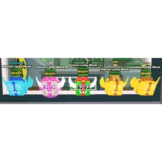 x10 Festive Lucky Block Steal A Brainrot