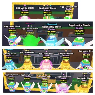 x17 Easter Egg Lucky Blocks Steal A Brainrot