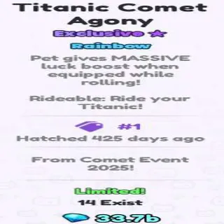 Titanic Conet Agony Rainbow Pets Go