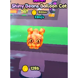 Steal A Pet Secret Shiny Beans Ballon Cat