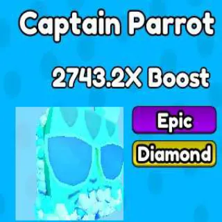 Captain Parrot Pet Dumpling Squishy Race