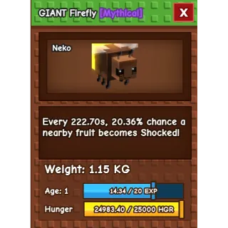 Giant Firefly Grow A Garden