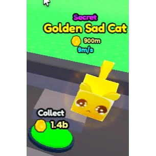 Steal A Pet Secret Golden Sad Cat