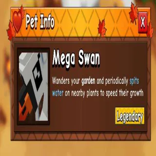Mega Swan Grow A Garden 2