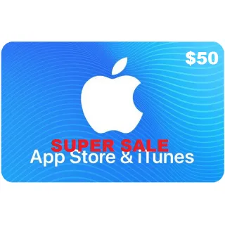 Apple iTunes Gift Card NORTH AMERICA 50 USD iTunes United States