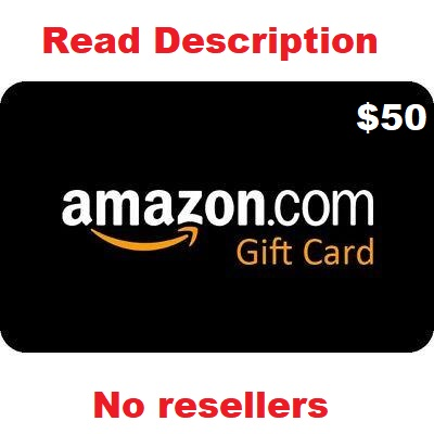 50 Usd Dollars Amazon Gift Card North America New Description Amazon Gift Cards Gameflip