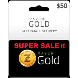$50.00 USD DOLLARS Razer Gold Gift Card - Other Gift Cards - Gameflip