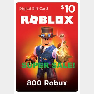 10 00 Usd Dollars Roblox Gift Card 800 Robux Other Gift Cards Gameflip - robux usd