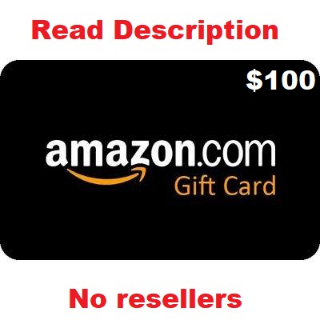 100 Usd Dollars Amazon Gift Card North America Amazon Gift Cards Gameflip