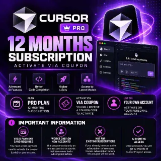 Cursor Pro - 1 Year | Coupon Code| Instant Dilvery