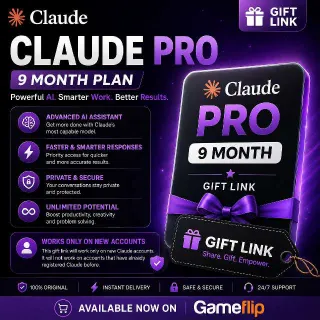 Claude Pro — 9 Months — Gift Link