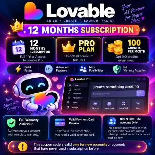 Lovable Pro 12 Month Coupon Code
