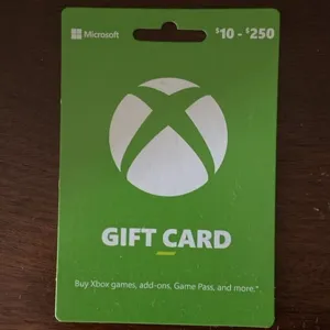 Xbox card ($250)
