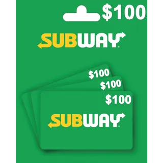100 usd subway Gift Card