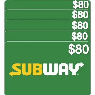 subway 80 usd