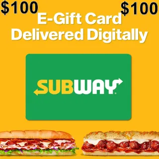 subway 100 usd