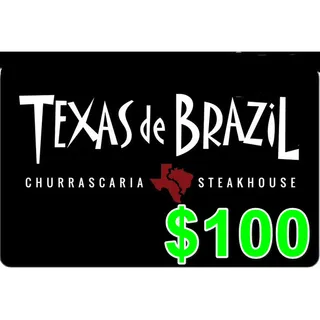 $100.00 Texas de Brazil